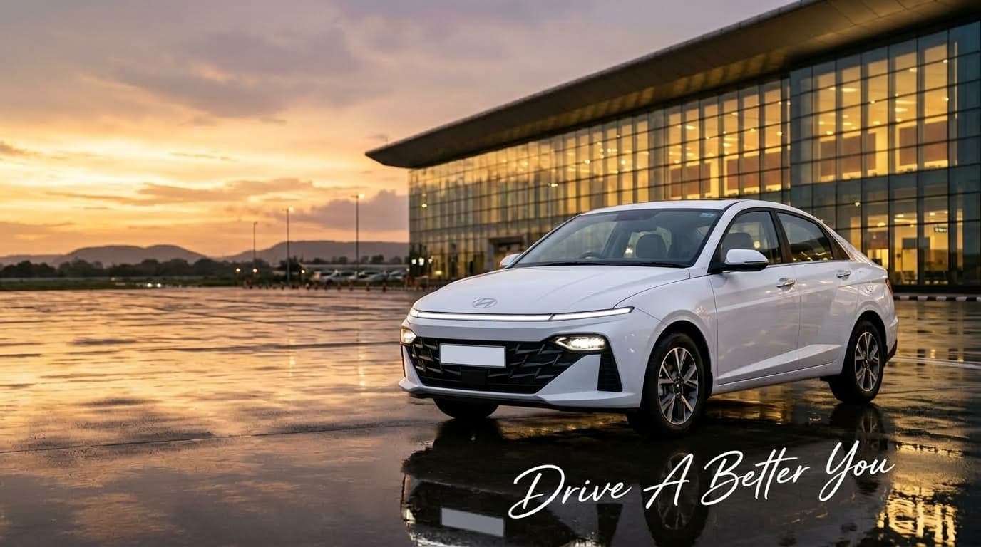 Tripzy White Hyundai Verna Self-Drive Car Rental Ranchi Airport